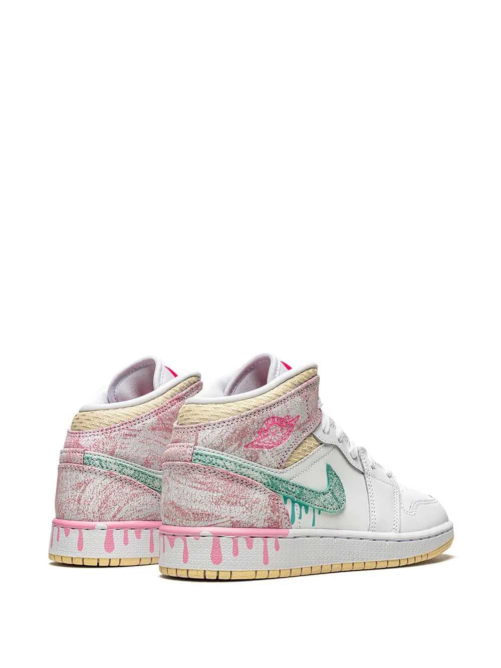 Nike Air Jordan 1 Mid Paint Drip Grade School