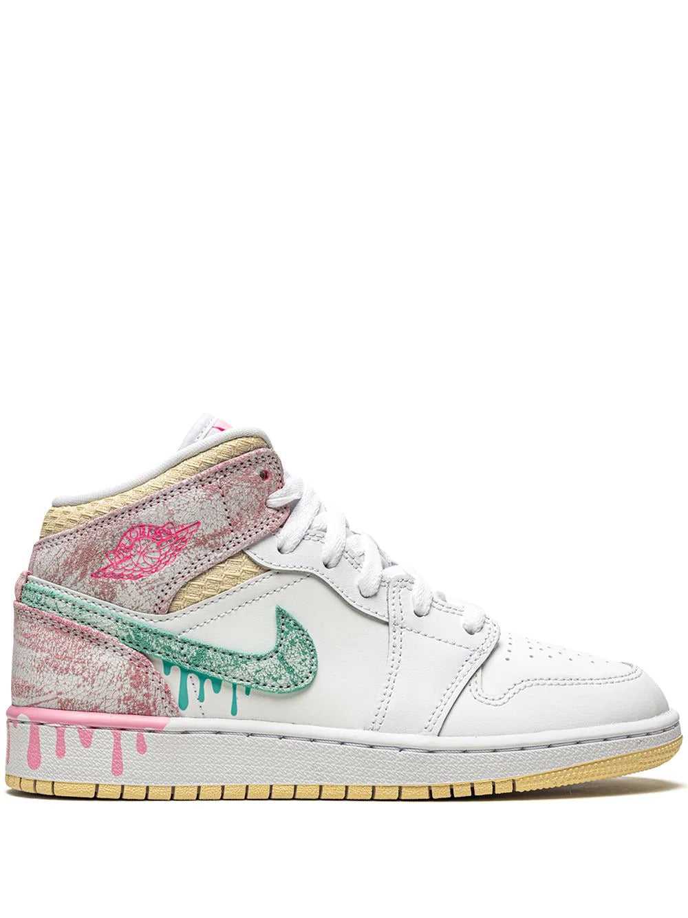 Nike Air Jordan 1 Mid Paint Drip Grade School