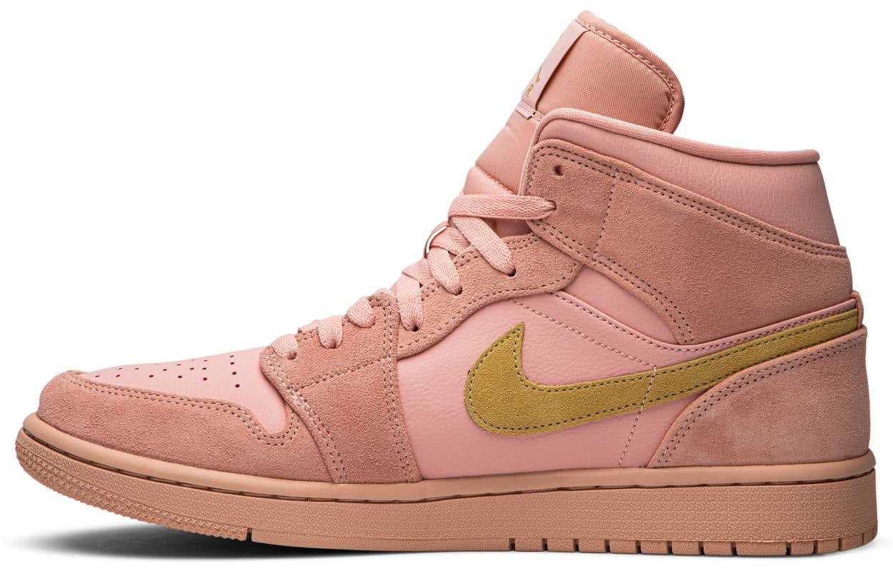 Jordan 1 Mid Coral Gold