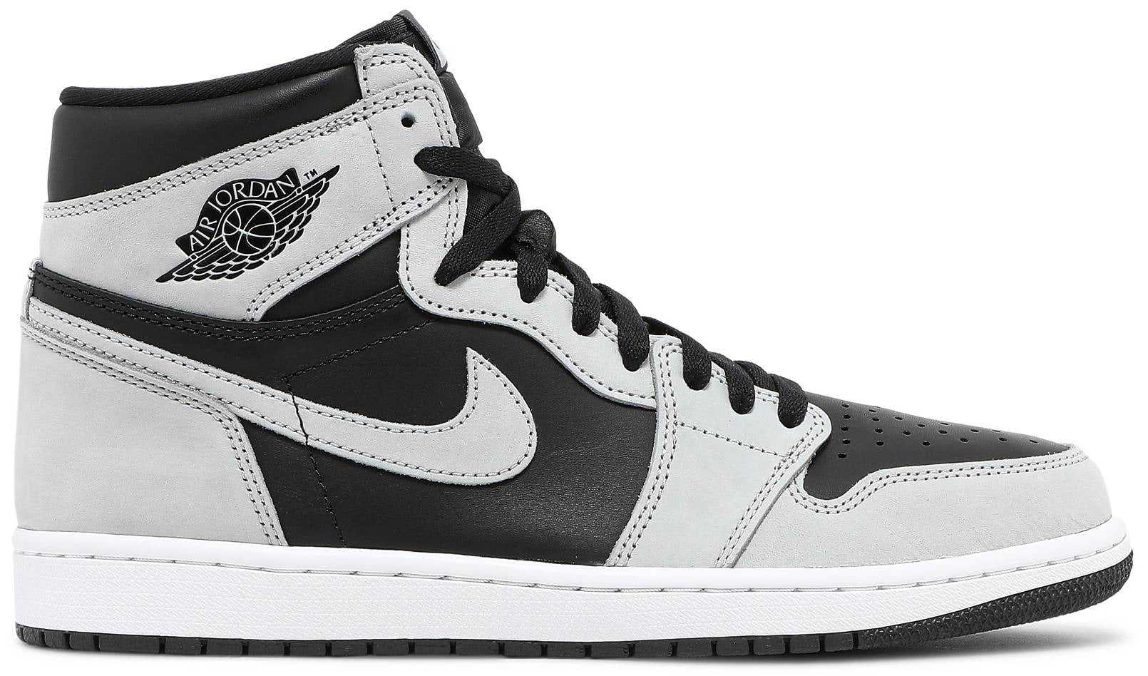 Air Jordan 1 High OG Shadow 2.0 Black Light Smoke Grey White