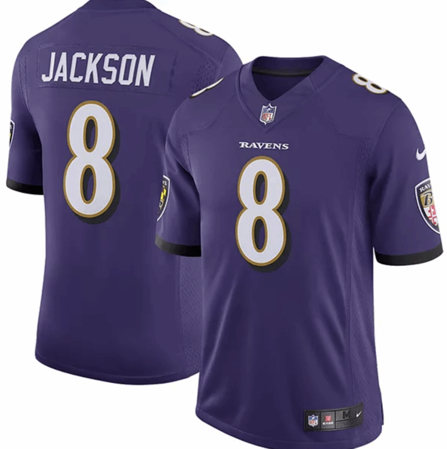 Men's Baltimore Ravens Lamar Jackson Nike Black Speed Machine Limited Jersey