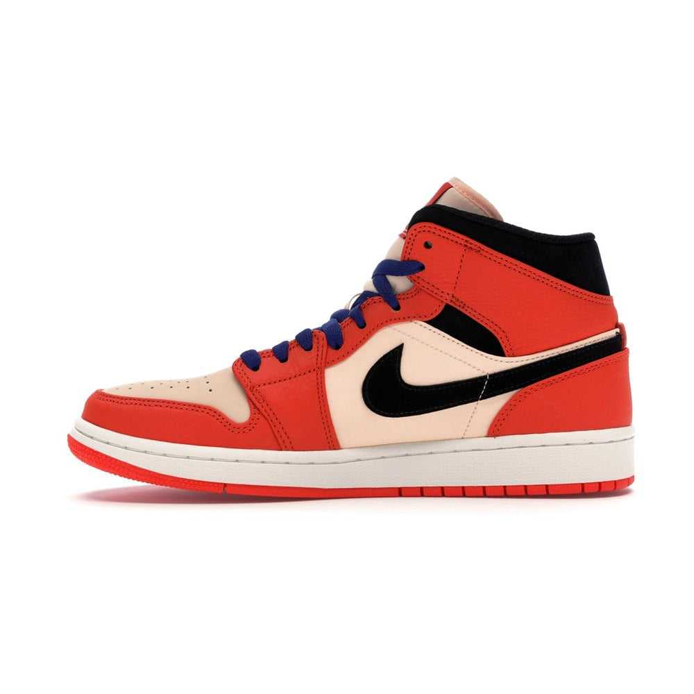 Jordan 1 Mid Team Orange Black