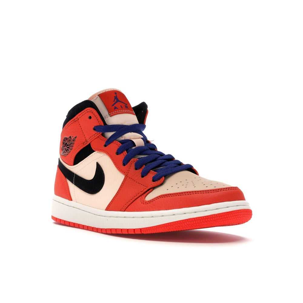 Jordan 1 Mid Team Orange Black