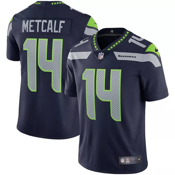 Men's Seattle Seahawks DK Metcalf Nike Neon Green Vapor Limited Player Jersey