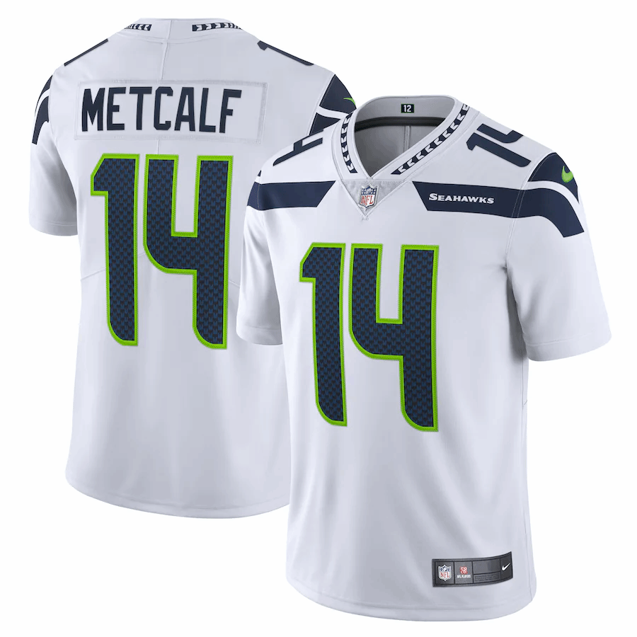 Men's Seattle Seahawks DK Metcalf Nike Neon Green Vapor Limited Player Jersey