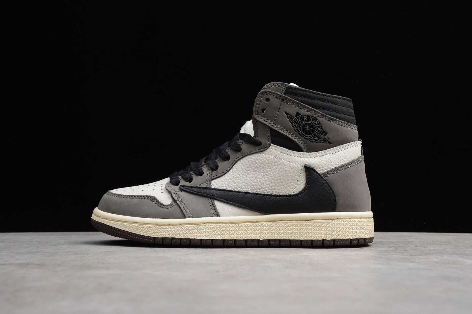 Air Jordan 1 Retro High Travis Scott Sail Black White