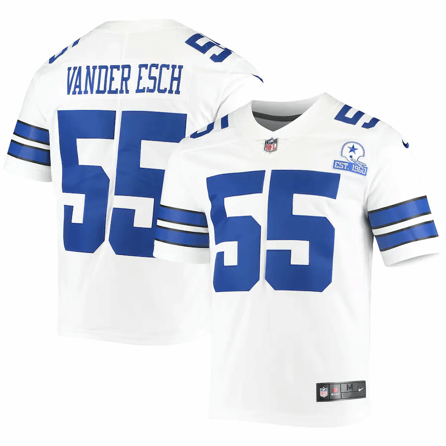 Men's Dallas Cowboys Leighton Vander Esch Nike Navy 60th Anniversary Limited Jersey