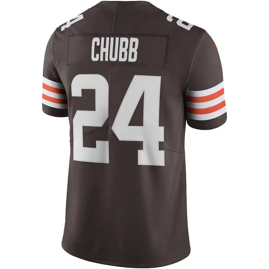 Men's Cleveland Browns Nick Chubb Nike Brown Vapor Limited Jersey