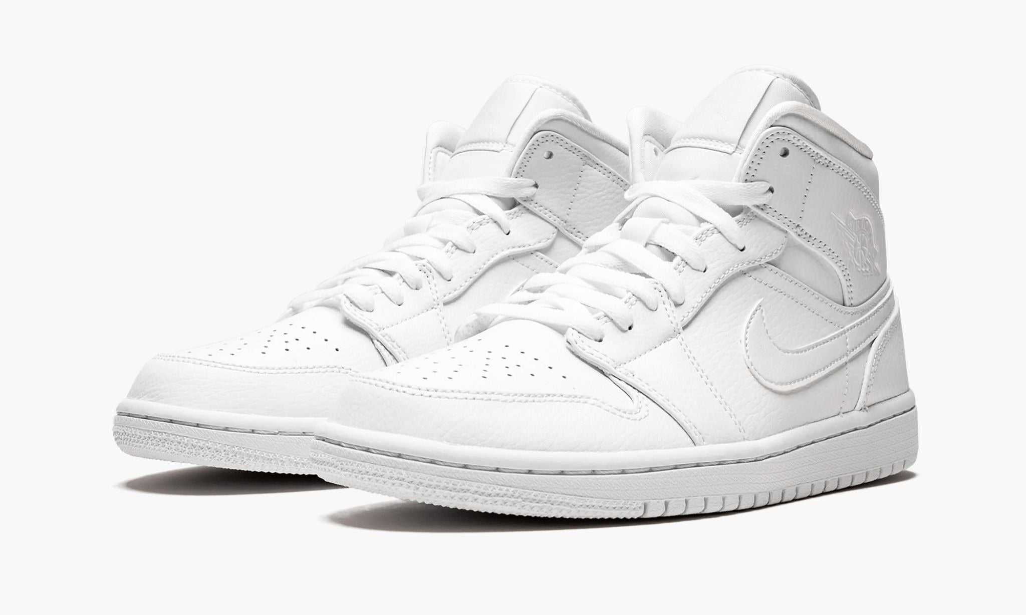 Jordan 1 Mid Triple White (2019)