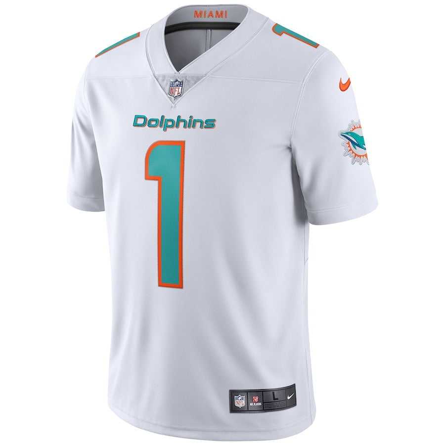 Men's Miami Dolphins Tua Tagovailoa Nike White Vapor Limited Jersey