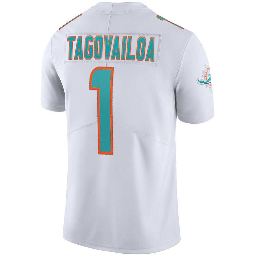 Men's Miami Dolphins Tua Tagovailoa Nike White Vapor Limited Jersey