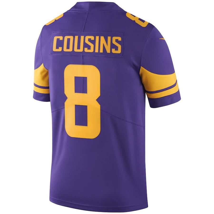Men's Minnesota Vikings Kirk Cousins Nike Purple Color Rush Vapor Untouchable Limited Jersey