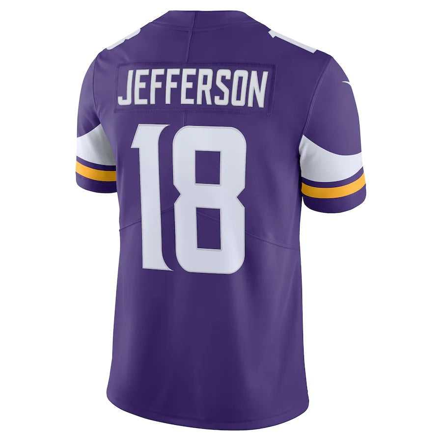 Men's Minnesota Vikings Justin Jefferson Nike Purple Vapor Limited Jersey