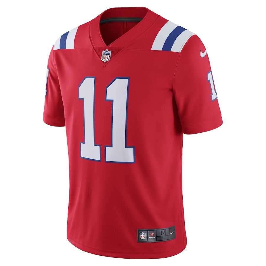 Men's New England Patriots Julian Edelman Nike Red Alternate Vapor Limited Jersey