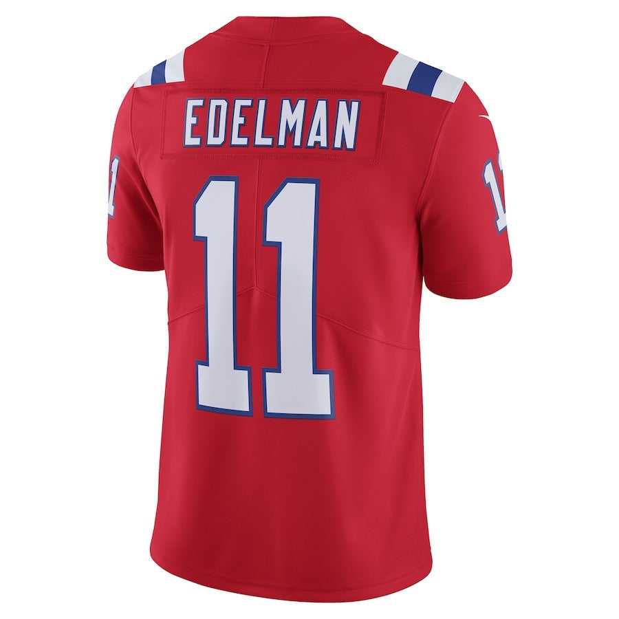 Men's New England Patriots Julian Edelman Nike Red Alternate Vapor Limited Jersey