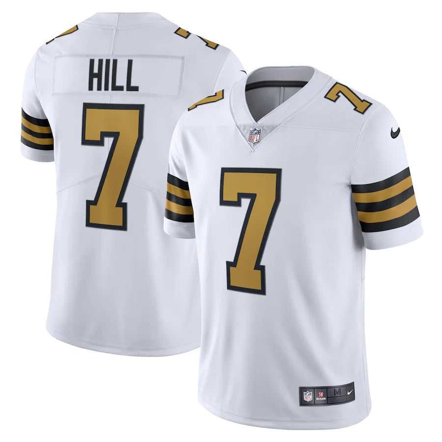 Men's New Orleans Saints Taysom Hill Nike White Alternate Vapor Limited Jersey