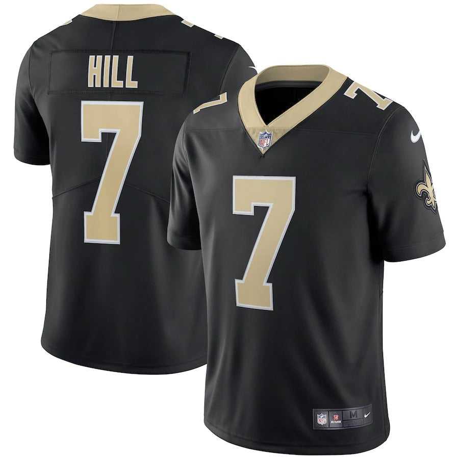 Men's New Orleans Saints Taysom Hill Nike Black Vapor Limited Jersey