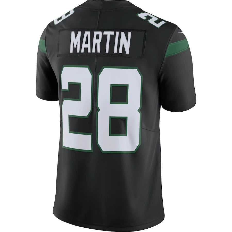 Men's New York Jets Curtis Martin Nike Stealth Black Retired Player Limited Team Jersey