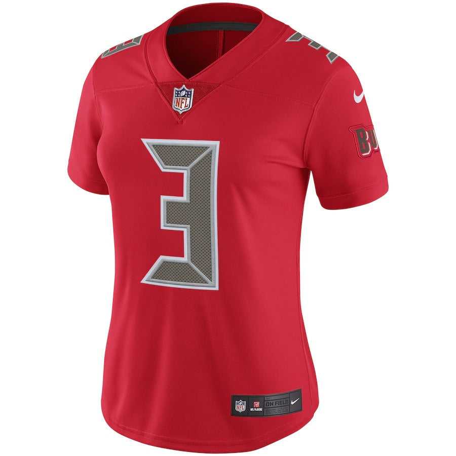Women's Tampa Bay Buccaneers Jameis Winston Nike Red Finished Color Rush Limited Jersey