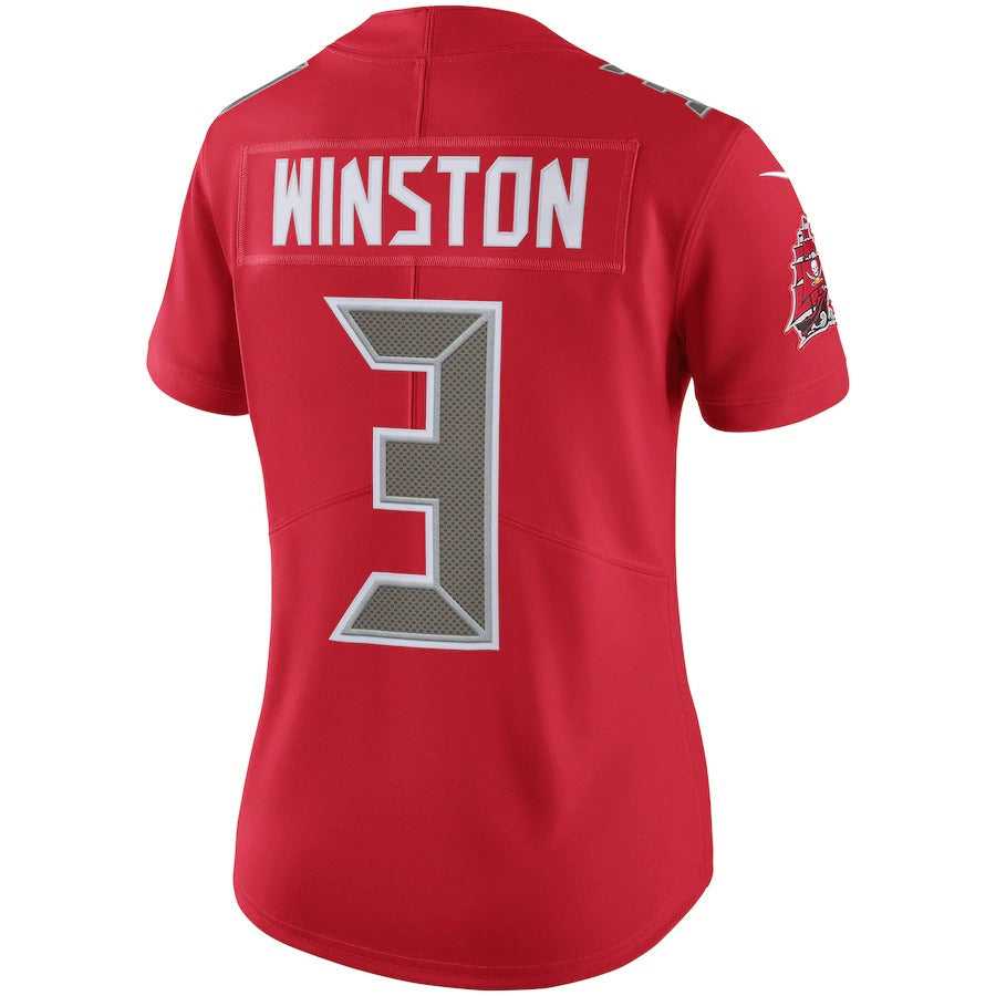 Women's Tampa Bay Buccaneers Jameis Winston Nike Red Finished Color Rush Limited Jersey