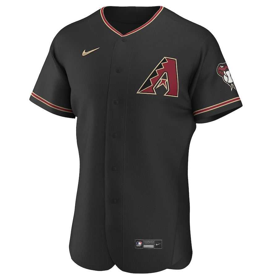 Men's Arizona Diamondbacks Nike Black Alternate Authentic Team Jersey
