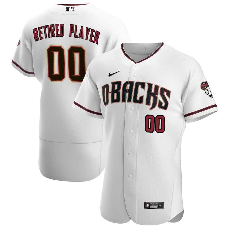 Men's Arizona Diamondbacks Nike White Home Pick-A-Player Retired Roster Authentic Jersey