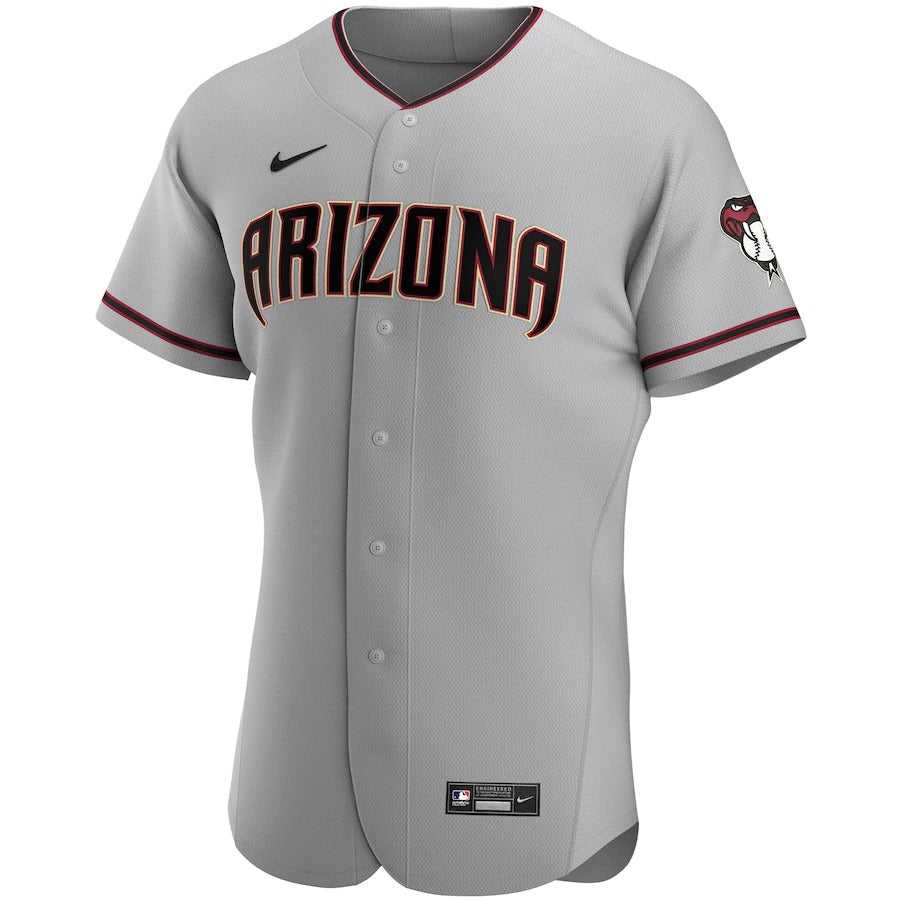 Men's Arizona Diamondbacks Nike Gray Road Authentic Team Jersey
