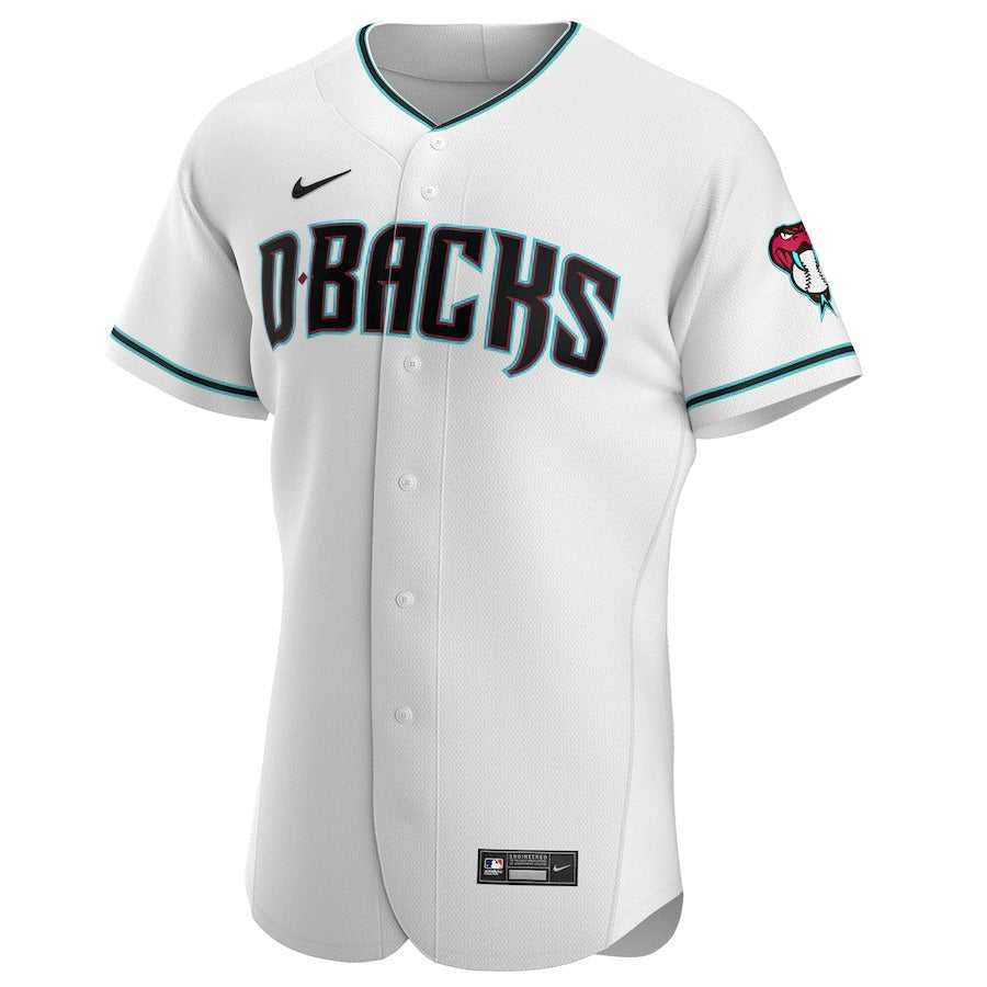Men's Arizona Diamondbacks Nike White/Teal Alternate Authentic Team Jersey