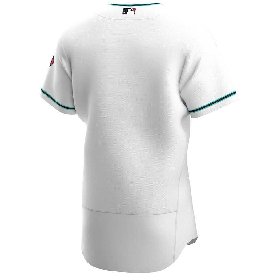 Men's Arizona Diamondbacks Nike White/Teal Alternate Authentic Team Jersey