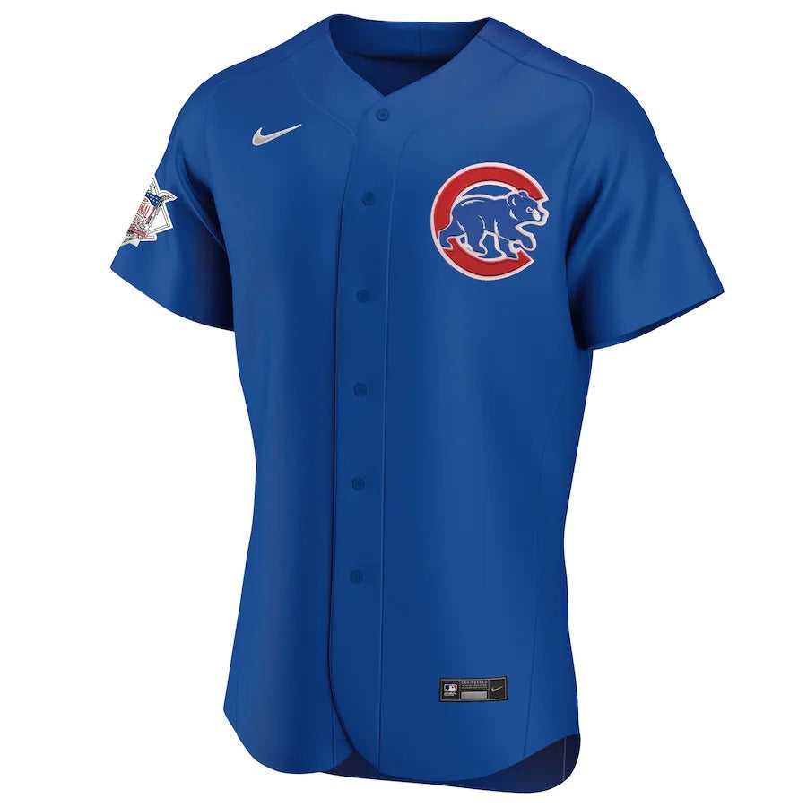 Men's Chicago Cubs Nike Royal Alternate Authentic Custom Jersey