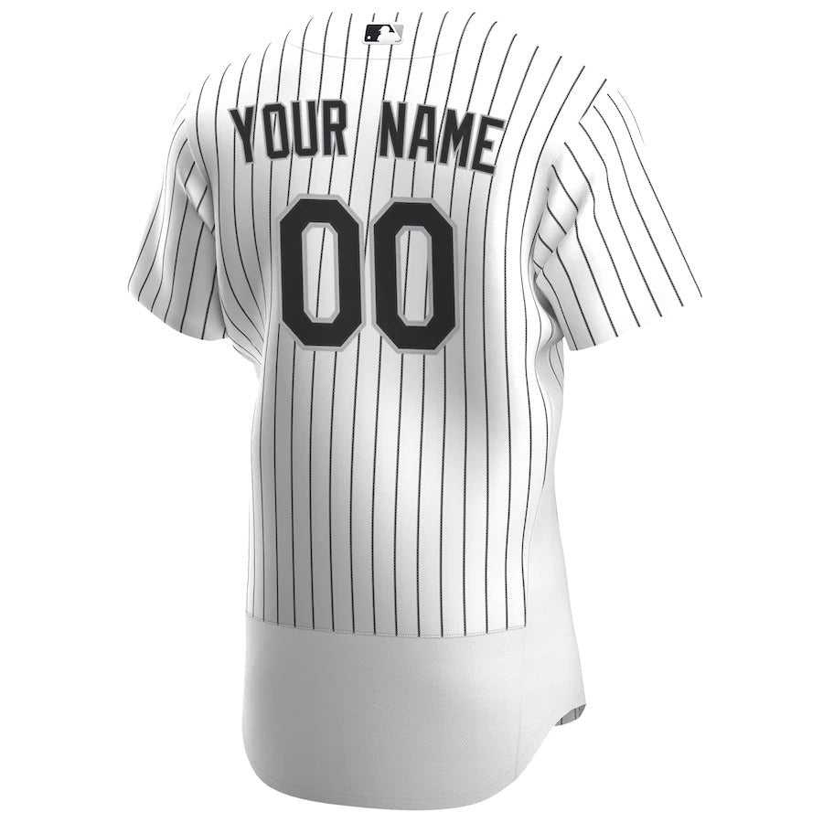 Men's Chicago White Sox Nike White Home Authentic Custom Jersey