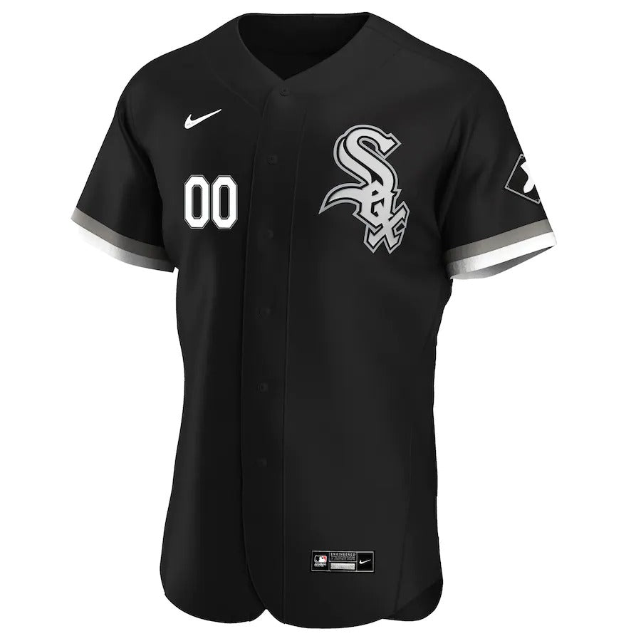 Men's Chicago White Sox Nike Black Alternate Authentic Custom Jersey