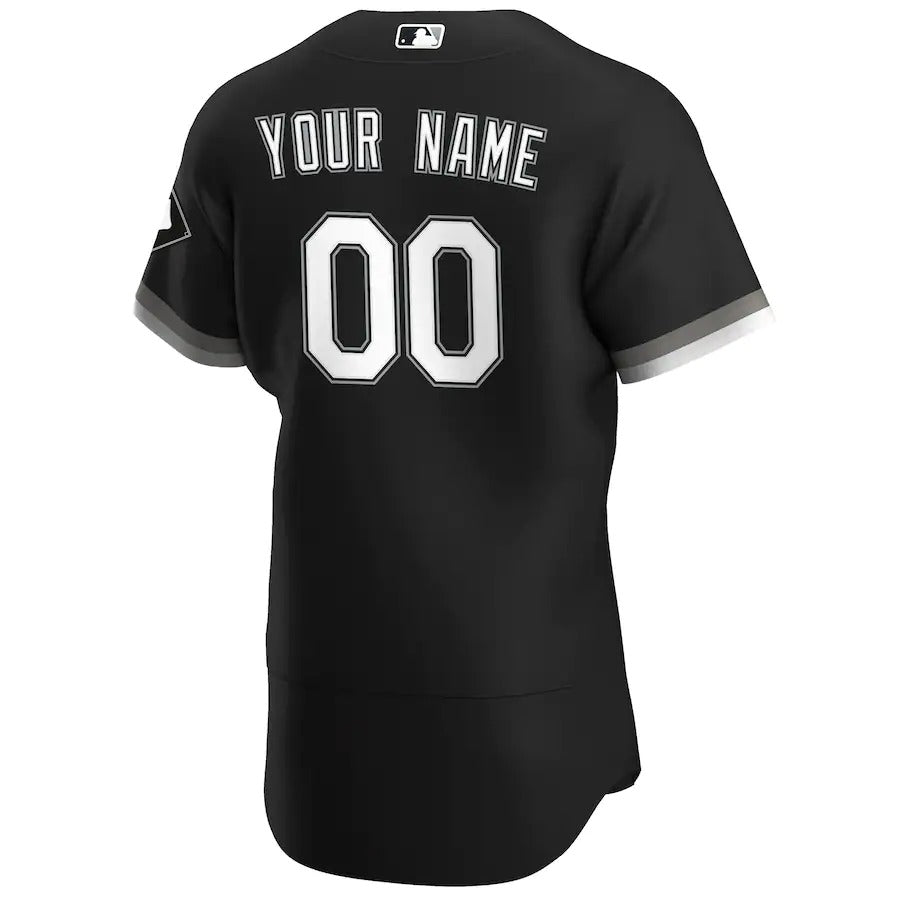 Men's Chicago White Sox Nike Black Alternate Authentic Custom Jersey