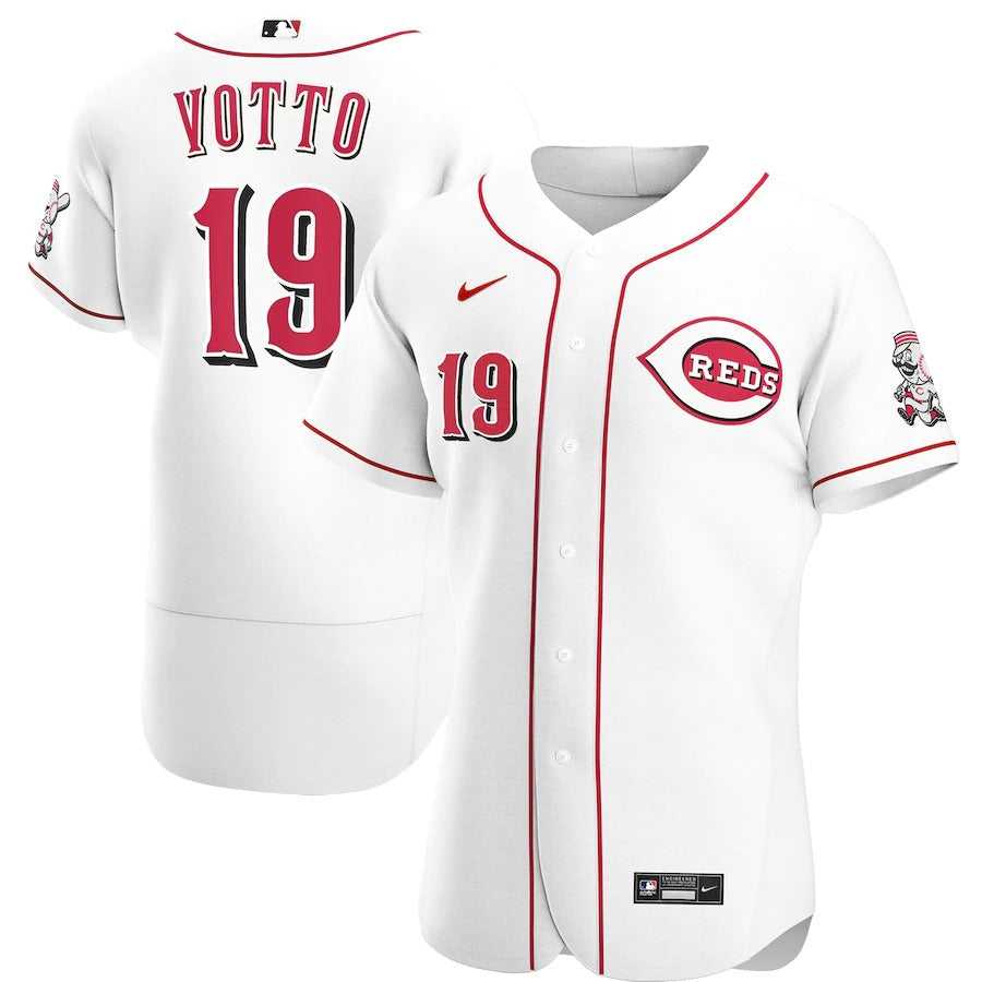 Men's Cincinnati Reds Joey Votto Nike White Home Authentic Player Jersey