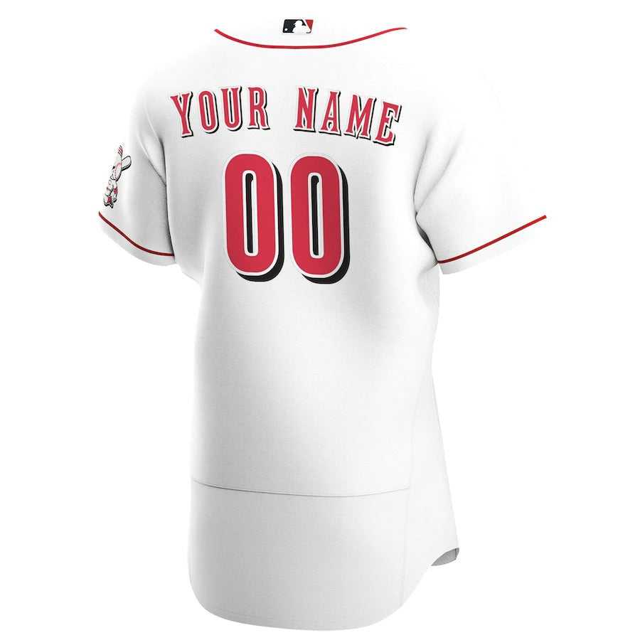 Men's Cincinnati Reds Nike White Home Authentic Custom Jersey
