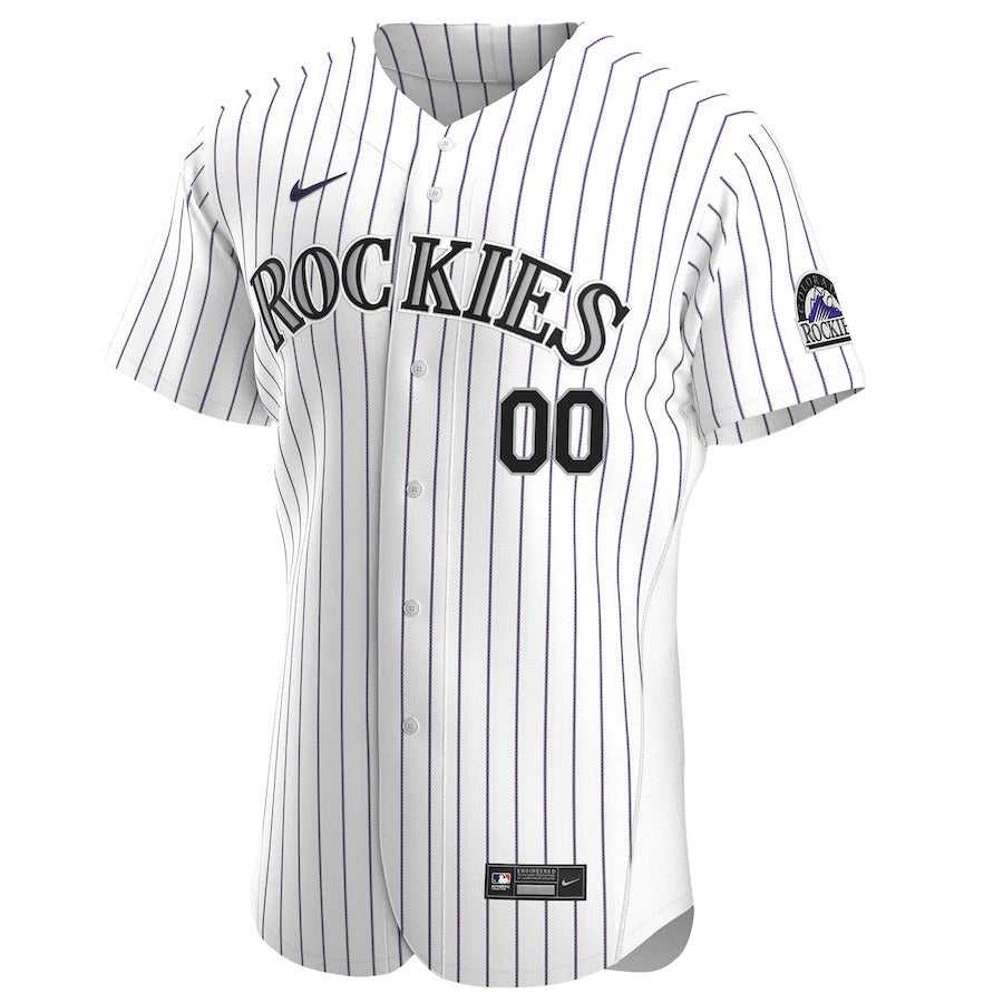 Men's Colorado Rockies Nike White Home Pick-A-Player Retired Roster Authentic Jersey