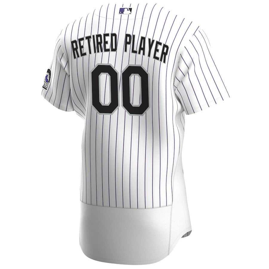 Men's Colorado Rockies Nike White Home Pick-A-Player Retired Roster Authentic Jersey