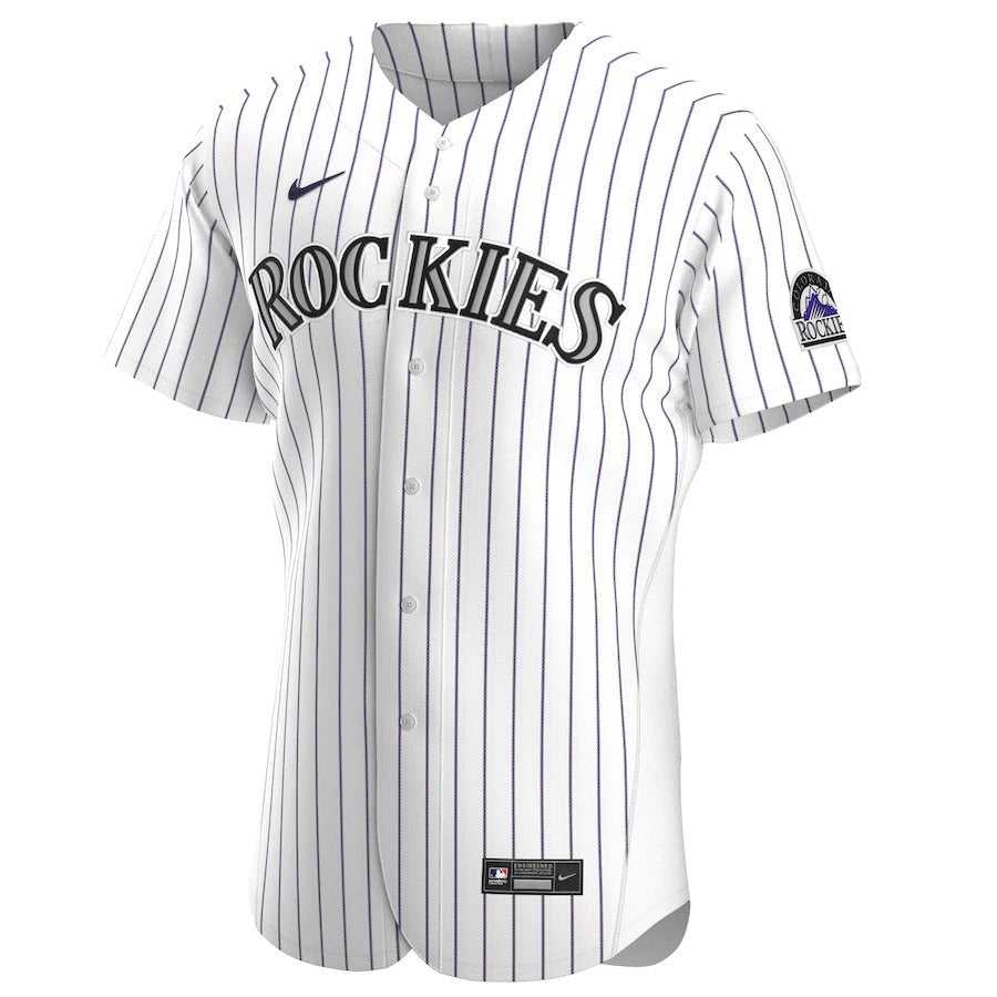 Men's Colorado Rockies Nike White Home Authentic Team Jersey