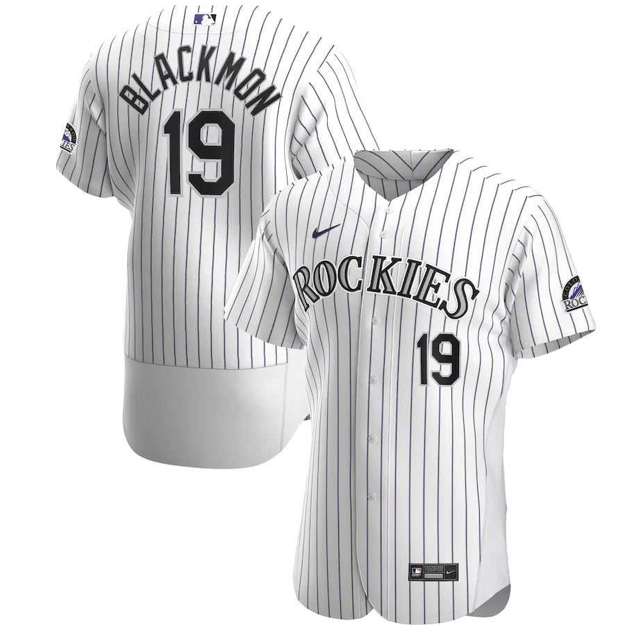 Men's Colorado Rockies Charlie Blackmon Nike White Home Authentic Player Jersey