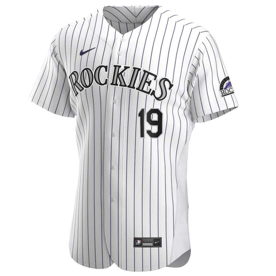 Men's Colorado Rockies Charlie Blackmon Nike White Home Authentic Player Jersey