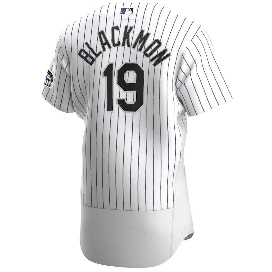 Men's Colorado Rockies Charlie Blackmon Nike White Home Authentic Player Jersey