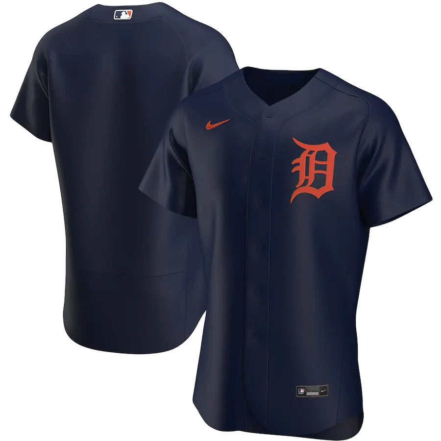 Men's Detroit Tigers Nike Navy Alternate Authentic Team Jersey