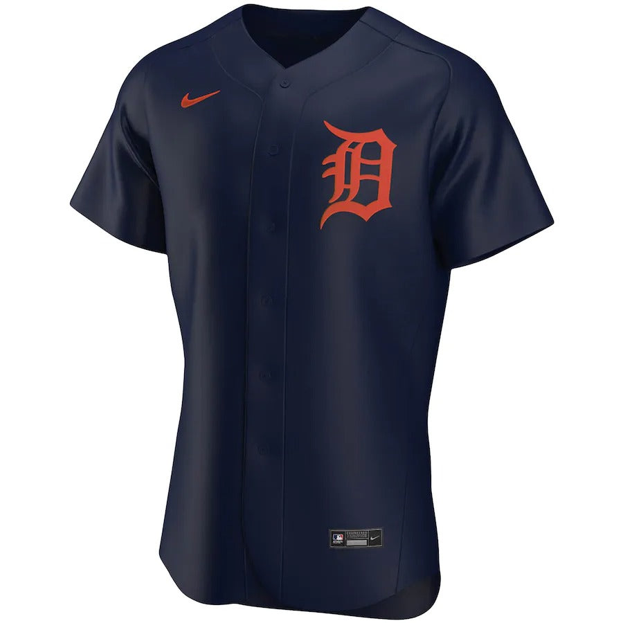 Men's Detroit Tigers Nike Navy Alternate Authentic Team Jersey