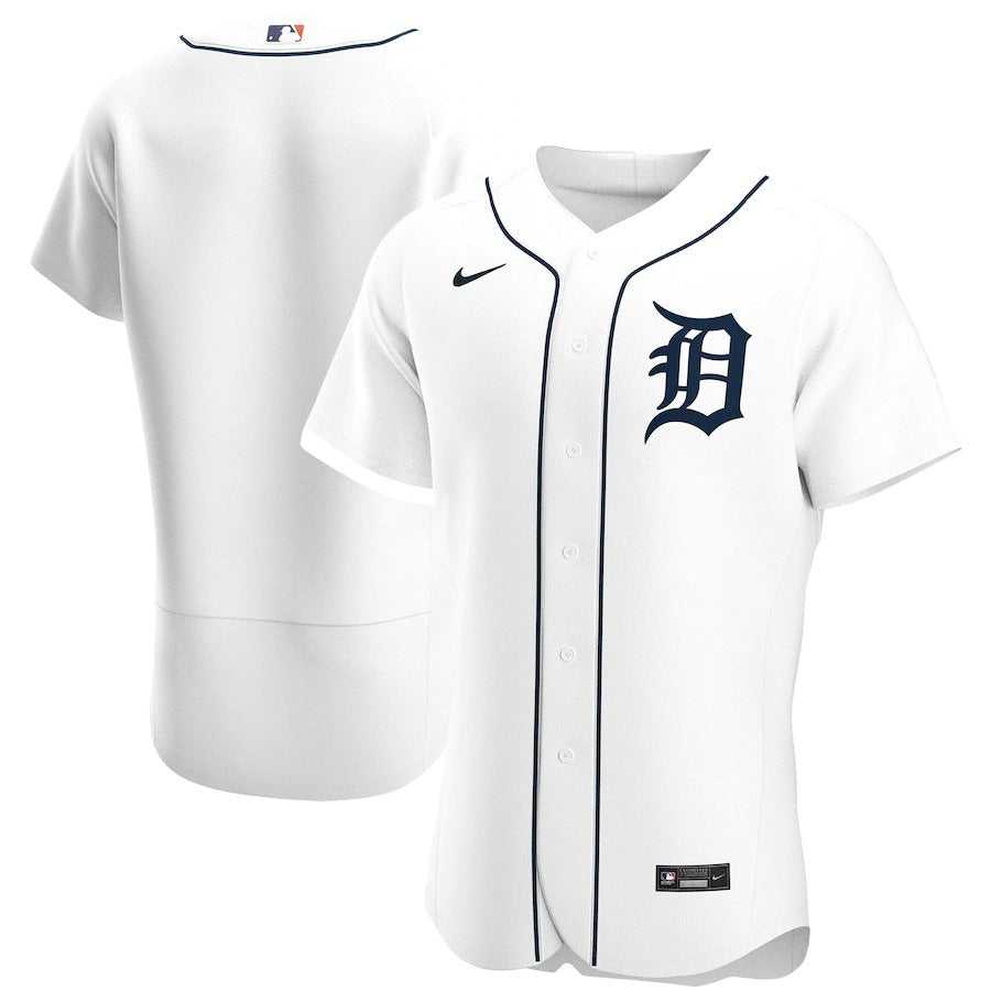 Men's Detroit Tigers Nike White Home Authentic Team Jersey