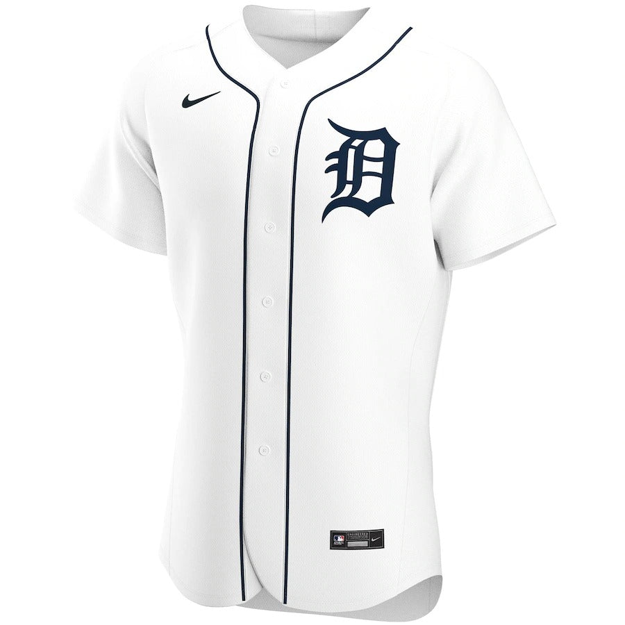 Men's Detroit Tigers Nike White Home Authentic Team Jersey