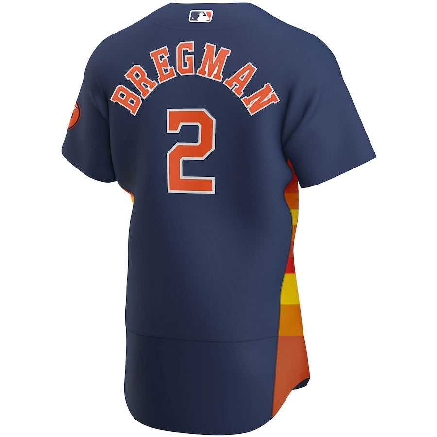 Men's Houston Astros Alex Bregman Nike Navy Alternate Authentic Player Jersey