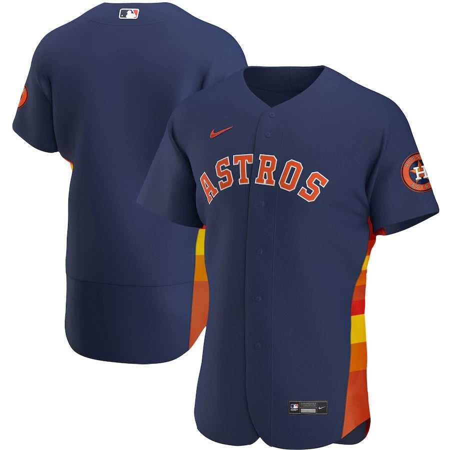 Men's Houston Astros Nike Navy Alternate Authentic Team Jersey
