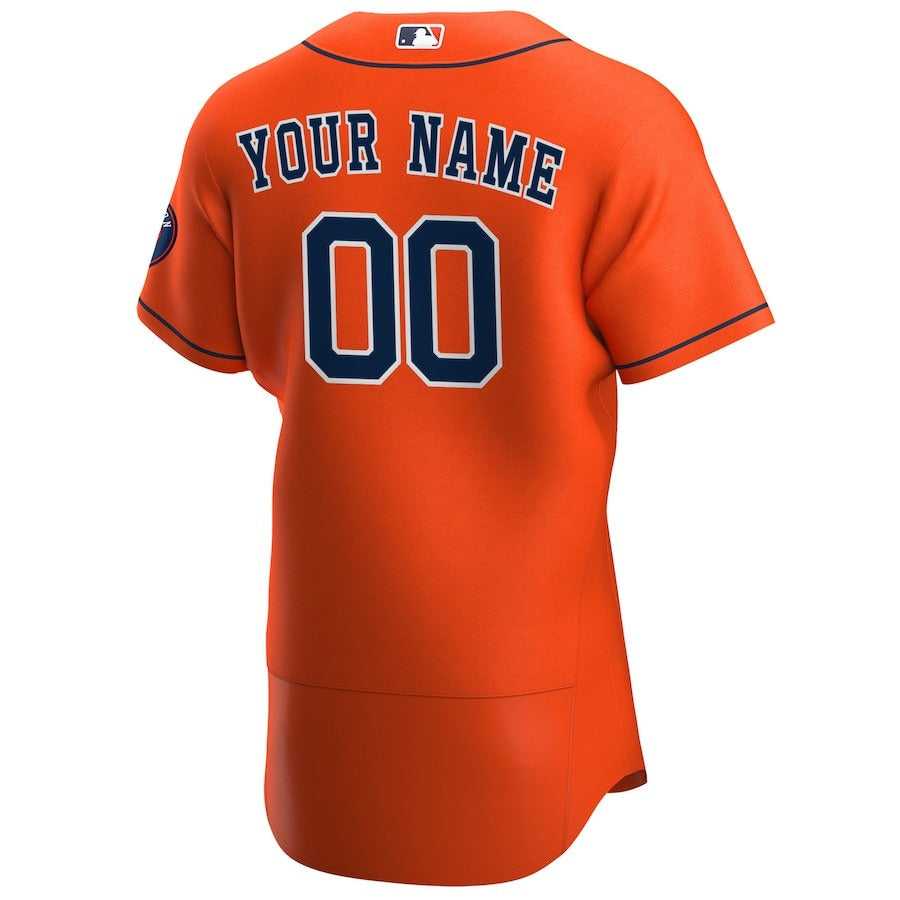 Men's Houston Astros Nike Orange Alternate Authentic Custom Jersey
