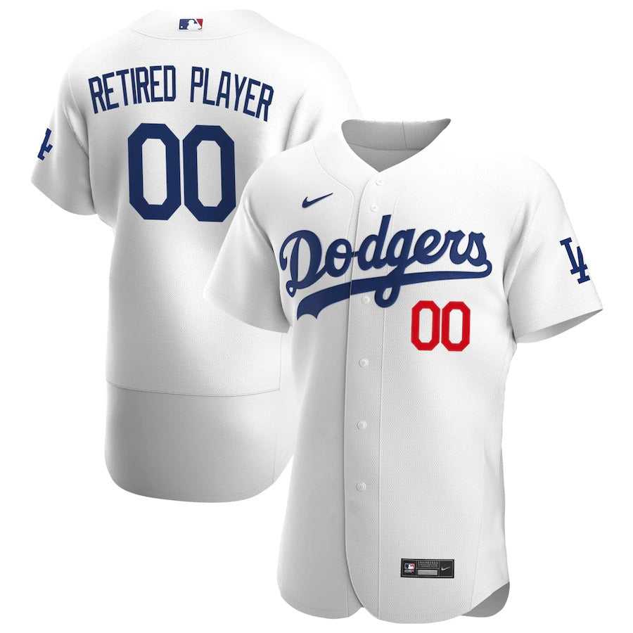 Men's Los Angeles Dodgers Nike White Home Pick-A-Player Retired Roster Authentic Jersey