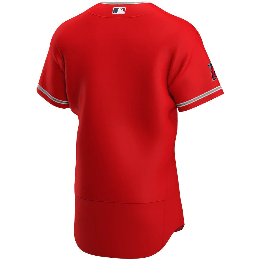 Men's Los Angeles Angels Nike Red Alternate Authentic Team Logo Jersey